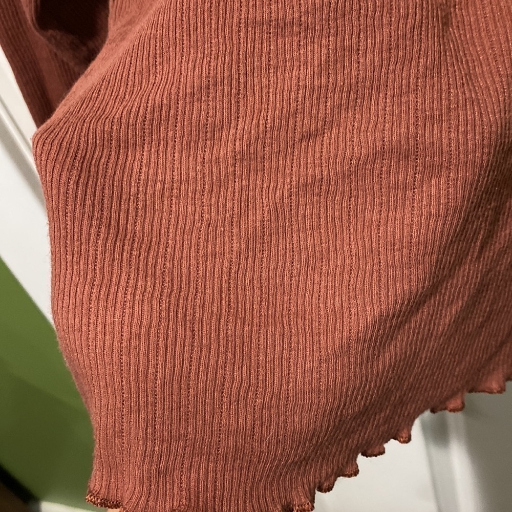 American Eagle Ribbed Button Down Top Euc - image 8